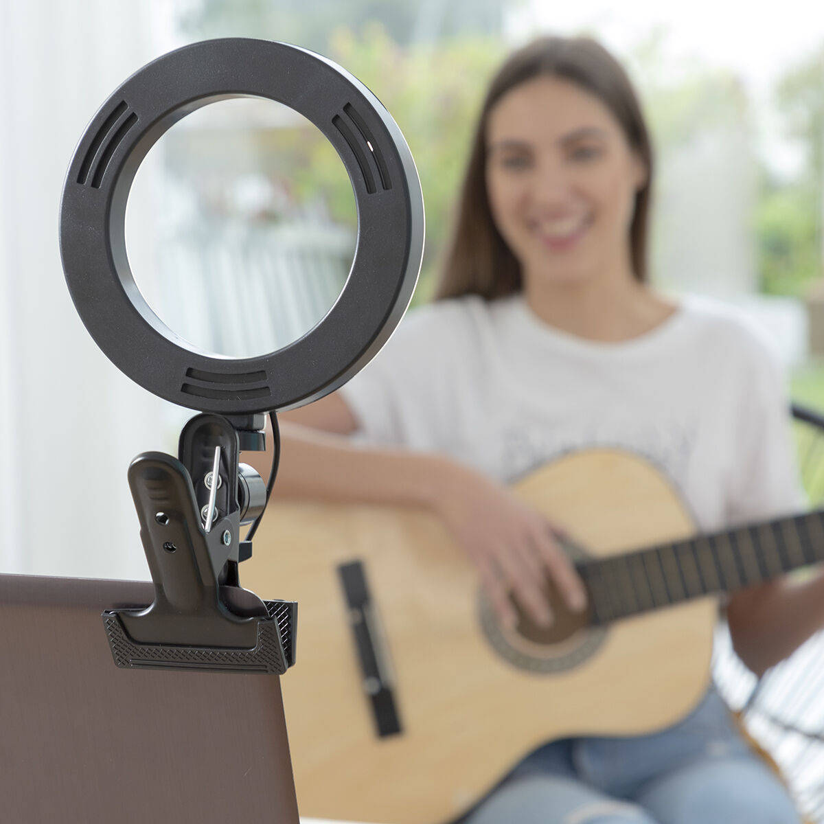 Selfie Lichtring mit Halteklammer Lumahoop InnovaGoods
